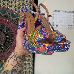 Chinese Laundry Paisley Heels